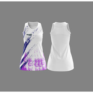 Uniforme de netball personnalisé en sublimation en gros |   Uniforme de netball par sublimation avec logo, nom et numéro de l'équipe |   Polyester respirant - Product Image 4