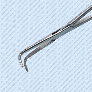 Pinza Torácica Kantrowitz de Alta Calidad, Ángulo Recto, Curvatura Completa, 8 Pulgadas, Mordazas Serradas, Instrumento Quirúrgico Cardiovascular - Product Image 2