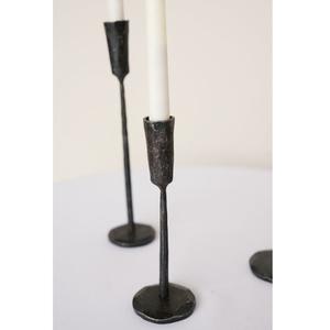 Juego de 4 Portavelas de Hierro Forjado Negro Vintage, Centro de Mesa para Bodas y Eventos, Decoración de Mesa Ecológica y Duradera - Product Image 4