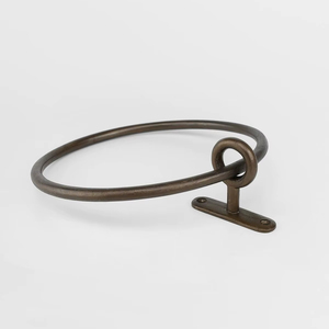 Modern Design Iron Towel <b>Ring</b> Wall Mounted Towel <b>Holder</b> For Bathroom Kitchen And Washroom Organization - Product Image 1