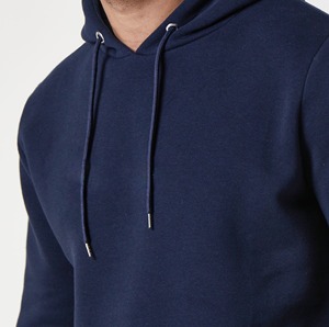Ensemble de survêtement pour homme en coton et polyester avec logo personnalisé, sweat à capuche zippé à manches longues et pantalon, séchage rapide, respirant - Product Image 6