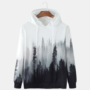 Sudadera con capucha de forro polar grueso para hombre, estilo urbano, oversize, personalizable, lisa, talla grande, venta al por mayor - Product Image 1