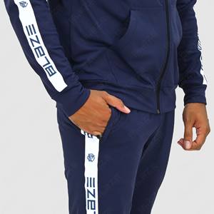 Conjunto de chándal deportivo con logotipo personalizado de alta calidad para hombre, chándal de manga larga para correr, chándal de dos tonos para invierno - Product Image 5