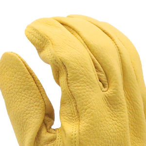Guantes de Trabajo de Seguridad de Cuero, Guantes de Protección para Conducir Autobuses, Guantes de Piel de Oveja Auténtica para Hombre - Product Image 2