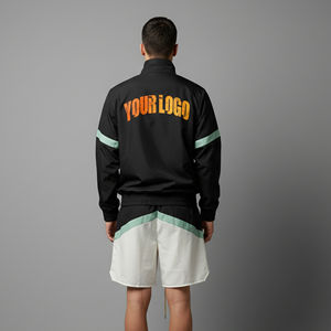 Ensemble jogging réfléchissant pour homme, coupe-vent et short imprimés par sublimation personnalisée, haute qualité, respirant - Product Image 5