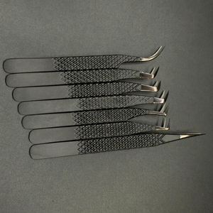 Pince à épiler japonaise DANTRIC IMPLANTS FR-66 à pointe en nanofibre, lisse, précise, durable, antimagnétique et antistatique pour extensions de cils - Product Image 2