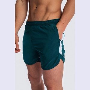 Pantalones cortos de gimnasio con logotipo personalizado para hombre de verano, pantalones cortos de entrenamiento de poliéster sólido con bolsillo para Fitness, deportes, baloncesto, personalizables para - Product Image 2