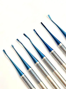 Kit d'instruments d'extraction dentaire luxateur 13 pièces en acier inoxydable pour extraction de pointe de racine Certifié CE ISO13485 Classe I - Product Image 4
