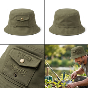 High Quality Corduroy Bucket Hat Summer Vintage Solid Color Flat <b>Top</b> Sun Cap Custom Label Brand Streetwear Fisherman Hats - Product Image 4