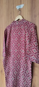 Kimono de Algodón con Estampado Geométrico Hecho a Mano - Product Image 3