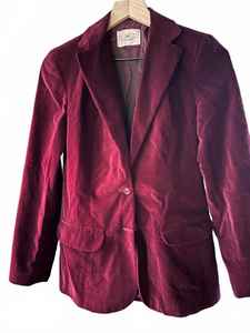 Blazer de terciopelo Vintage Plumtree color burdeos 9/10 - Product Image 2