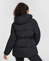 Veste matelassée légère et respirante pour femme, vêtement d'extérieur d'hiver, design chaud à manches longues et capuche