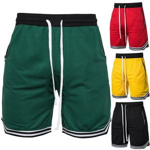 Shorts de basketball athlétiques haute performance pour hommes, avec cordon de serrage, imprimé par transfert, séchage rapide, écologiques et uniques - Product Image 6