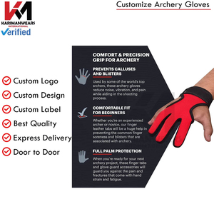 Guantes de Tiro con Arco Duraderos de Cuero de Alta Precisión, Ajuste Cómodo, Diseño Ligero y Transpirable para Práctica de Tiro al Blanco - Product Image 6