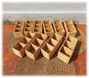 Cestas de Almacenamiento Hechas a Mano con Materiales Naturales de Jacinto de Agua de Alta Calidad, que Ofrecen Durabilidad y Ecológicidad para la Decoración del Hogar - Product Image 5