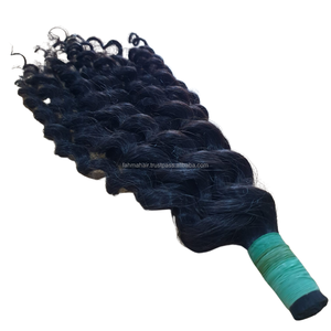 Extensions d'origine indonésienne naturelle bouclée en vrac Remy humains cuticule alignée vierge Super Double produits chimiques tirés faisceaux gratuits - Product Image 5