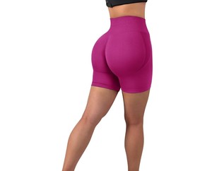 <b>Women</b> Washed Yoga <b>Shorts</b> High Waist Stretch Fitness Workout Gym Running Activewear Breathable Sports Exercise <b>Shorts</b> Comfortable - Product Image 2