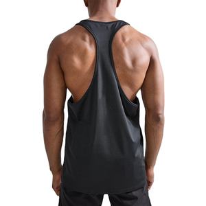 Summer <b>Slim</b> Fit Cotton/Polyester Stretchable Quick Dry Breathable Sports Sleeveless Running Wear Men's Tank Top - Product Image 3