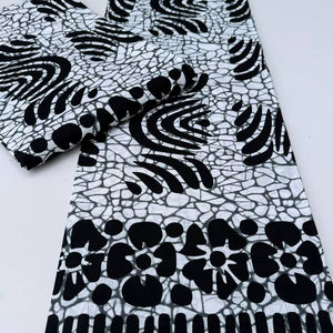 Tissu Coton Imprimé Wax Africain Nigérian de Qualité Exportation pour Vêtements de Mode Haut de Gamme Afrique du Sud - Product Image 1