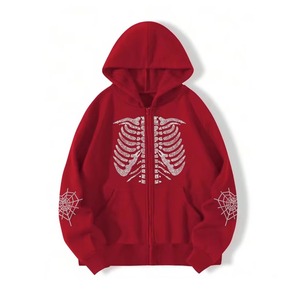 Sweat à capuche pour homme de qualité supérieure, personnalisé, coupe classique, design de créateur, avec strass, en polaire, coupe-vent, respirant, chaud pour l'hiver, 100% polaire - Product Image 1