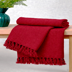 Manta de Algodón Sólido Hecha a Mano, Suave, Tejida, Ligera, para Sofá o Cama, Transpirable, para Verano, Decoración del Hogar, Algodón Natural - Product Image 6
