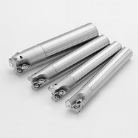 TRS5R Anti-vibration Dowel Pin Indexable Nose End Mill Holder 20/25/32mm Shank Presisi Tinggi 0.003mm RDMT10T3 Baja Paduan