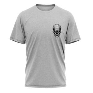 T-shirt décontracté pour homme 100 % coton, col rond, manches courtes, anti-plis, respirant, imprimé lettres, design personnalisé, logo sur mesure, en tissu peigné 200g - Product Image 3