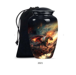 Grande urne en aluminium en forme de libellule - Urne décorative - Urnes funéraires pour cendres de papa - Urnes commémoratives pour hommes et femmes - 10 pouces - Product Image 3