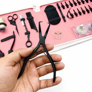 Professional Hair Extension Installation Tool Kit with Micro Ring Pliers, Hook, Loop <b>Needle</b> & Hair Extension <b>Beads</b> - Product Image 6