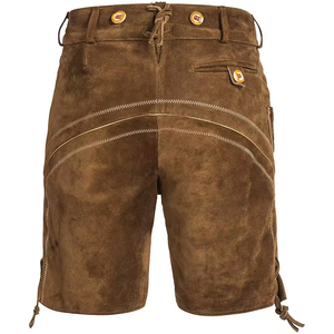 Vente en gros OEM de Lederhosen bavarois pour hommes, shorts traditionnels allemands pour l'Oktoberfest, en cuir véritable - Product Image 2