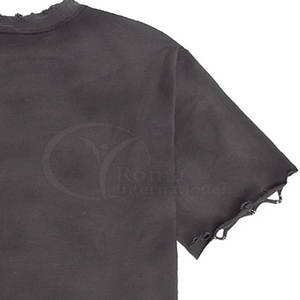 Camiseta Nueva de Moda Casual 100% Algodón para Hombre, Estilo Hip Hop, Camiseta Desgastada, Camiseta Ecológica de Algodón Orgánico para Hombre - Product Image 6