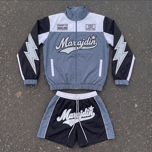 Comfortable Reasonable Price Winter Two Piece Short Windbreaker Sets Customize Size Fleece Street Style Quick Dry High Quality - Product Image 5