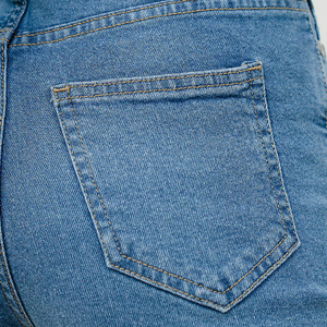 High Waist Womens Flare <b>Denim</b> Jeans Blue <b>Stretch</b> Bootcut Pants Slim Fit Casual Bell Bottom Trouser - Product Image 6
