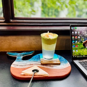 NEHA ENTERPRISES Handmade Wood Resin <b>Coaster</b> Set Luxury Epoxy River <b>Drink</b> <b>Coasters</b> for Home Decor and Dining Table - Product Image 6