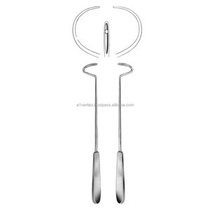 Kit chirurgical de ligature à la main A-1 VERITAS de qualité supérieure, réutilisable, avec aiguilles de Deschamps de 28 cm |   Chirurgie de haute qualité - Product Image 2