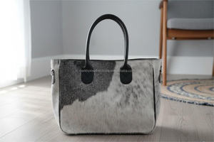 Bolso Tote de Cuero Vacuno de Lujo para Mujer, con Piel Natural, Cierre Abierto, Bordado, Multifuncional, para Verano/Otoño, LHTB-0049 - Product Image 4