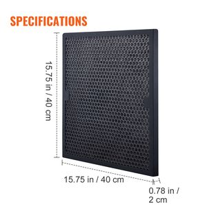Confezione da 3 Filtri a Carbone Attivo 15.7FT X 15.7FT per Purificatori d'Aria, Filtri di Ricambio ad Alta Efficienza Stadio 2 Compatibili BlueD - Product Image 4