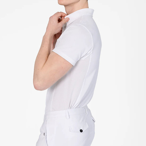 Short Sleeve Affordable Price Equestrian Clothing <b>Base</b> <b>Layers</b> For <b>Men</b> Machine Stitched <b>Men's</b> Wear Horse Riding Show Shirts - Product Image 4