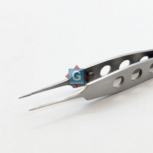 Pinzas Rectas Iris de Bishop Harman de 8.5cm, Delicadas, con Fijación Serrada, Kit Quirúrgico Manual MOL - Product Image 2