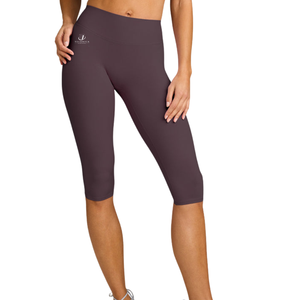 Ladies <b>3</b>/<b>4</b> Cropped <b>Leggings</b> High Waist Workout Pants Stretch Comfortable Gym Yoga Fitness Activewear Breathable Sportswear - Product Image 1