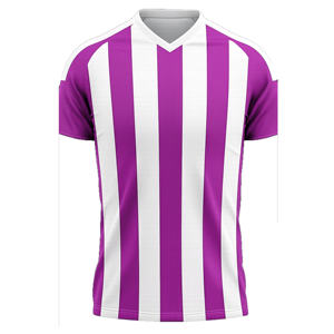 <b>Men's</b> Green <b>White</b> Striped V-Neck Soccer Jersey Short Sleeve Breathable Polyester Regular Fit All Seasons Apparel - Product Image 3