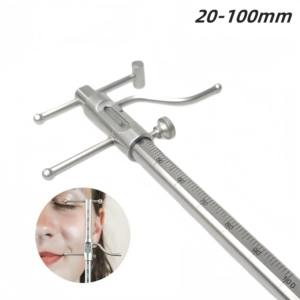 1 unidad Regla VDO para implantes dentales Venus Apollo, Calibrador de 20-100mm para medir dentaduras postizas y protesis - Product Image 3