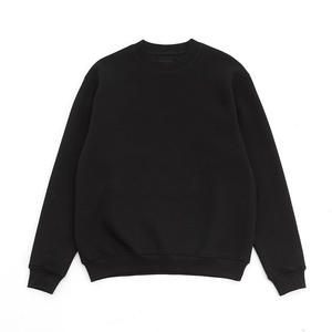 Sweat-shirt en molleton de coton 300 GSM, coupe classique, couleur unie personnalisée, avec logo personnalisé pour hommes, service OEM. - Product Image 1