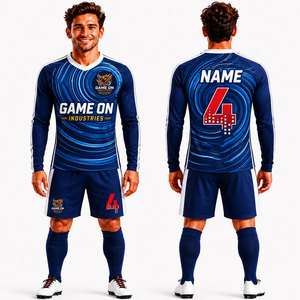 Sublimation <b>Soccer</b> Uniforms Sets Custom Quick Dry Retro <b>Soccer</b> Jersey High Quality Breathable Player Version Jersey For Men - Product Image 1