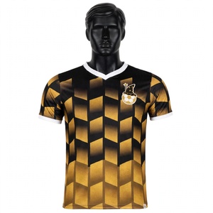 Maillot de sport personnalisé à col en V imprimé par sublimation, grande taille, respirant et anti-humidité, écologique, idéal pour l'été - Product Image 1