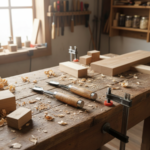 สิ่วแกะสลักเหล็กกล้าคาร์บอนเกรด DIY ยี่ห้อ SAZ ENTERPRISES ด้ามไม้เคลือบกันลื่น ปลายตัดมุมคม สำหรับงานไม้มืออาชีพ รุ่นที่ 1 - Product Image 5