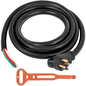 Cable de alimentación para RV de 50 pies y 50 A, cable para generador 6/3 + 8/1 AWG NEMA 14 50P a cable desnudo - Product Image 1