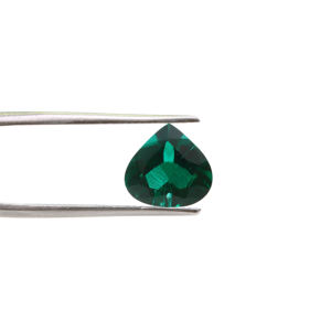 Esmeralda Sintética en Forma de Pera, Verde, 9x13 mm, Gema Suelta para Joyería, Diseño Artesanal Personalizado - Product Image 3