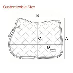 Premium Quality Custom <b>Equestrian</b> Saddle Pads Western Dressage Styles Poly Cotton Lining Wool Direct Factory Wholesale Price - Product Image 5