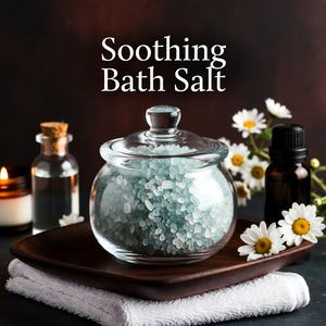 Sal de Baño Pura del Himalaya Tallada a Mano, Ecológica y Natural, con Fragancia a Sándalo para un Confort Cálido y Momentos de Spa Rejuvenecedores - Product Image 3